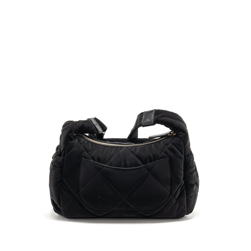 Chanel 24N Ski Series Coconeige Shoulder Bag Nylon Black GHW(microchip)