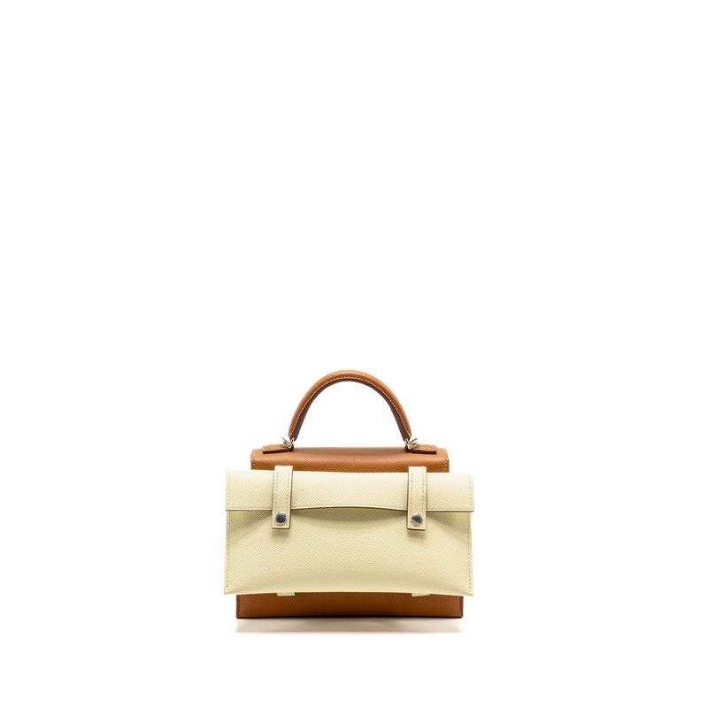 Hermes kellydole / kelly dole picto epsom gold / Zanzibar /  orange field / Milton SHW stamp K