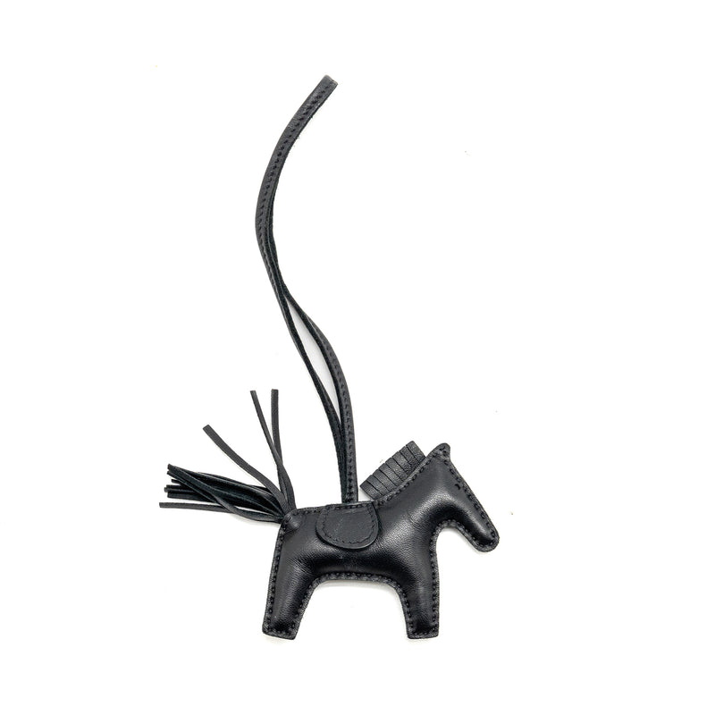 Hermes Rodeo PM Bag Charm So Black Stamp A