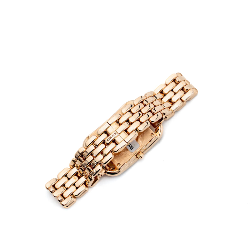 Hermes Cape Cod Watch Small Model 31mm Rose Gold, Diamonds