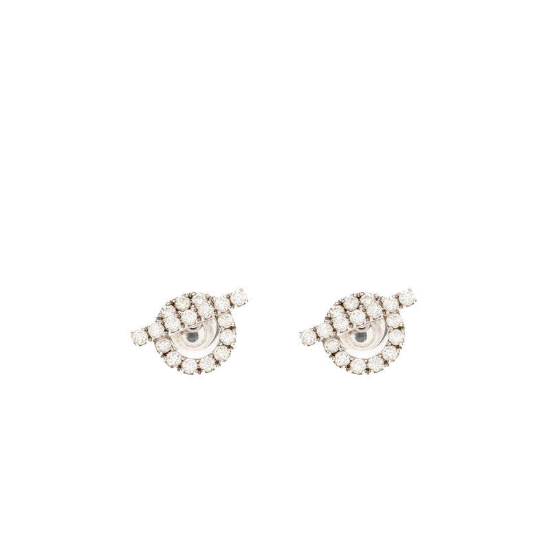 Hermes Finesse Earrings, White Gold Diamonds