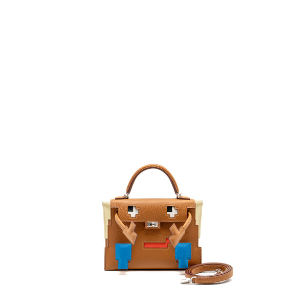 Hermes kellydole / kelly dole picto epsom gold / Zanzibar / orange field / Milton SHW stamp K