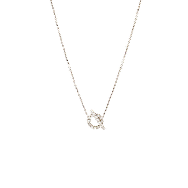 Hermes finesse pendant white gold with Diamonds