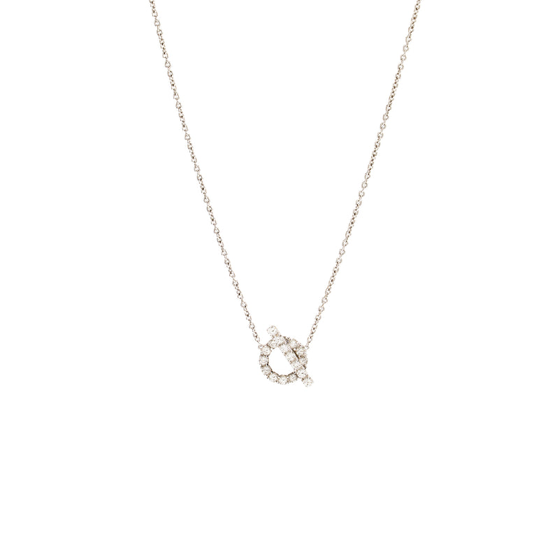 Hermes finesse pendant white gold with Diamonds