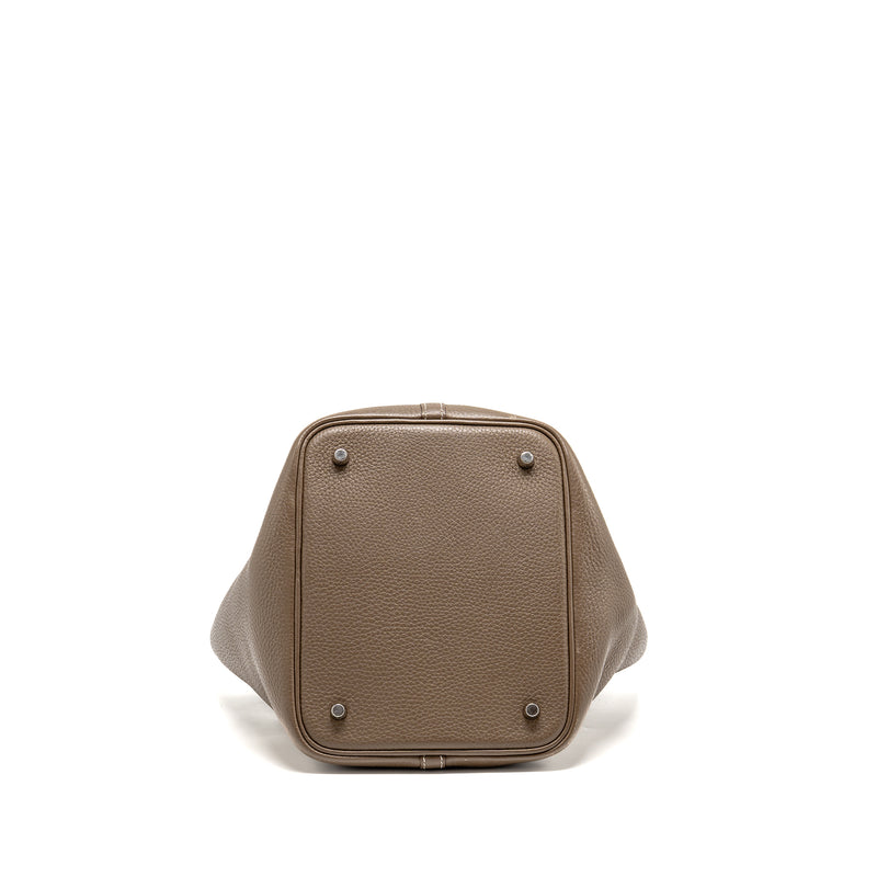 Hermes Picotin 22 Lock Bag Clemence Etoupe SHW Stamp D