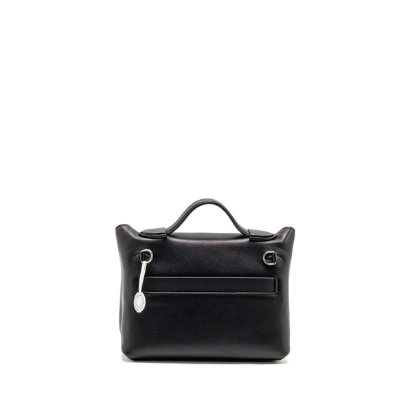 Hermes Mini 24/24 2424-21 Bag Volupto/ Swift Black SHW Stamp K