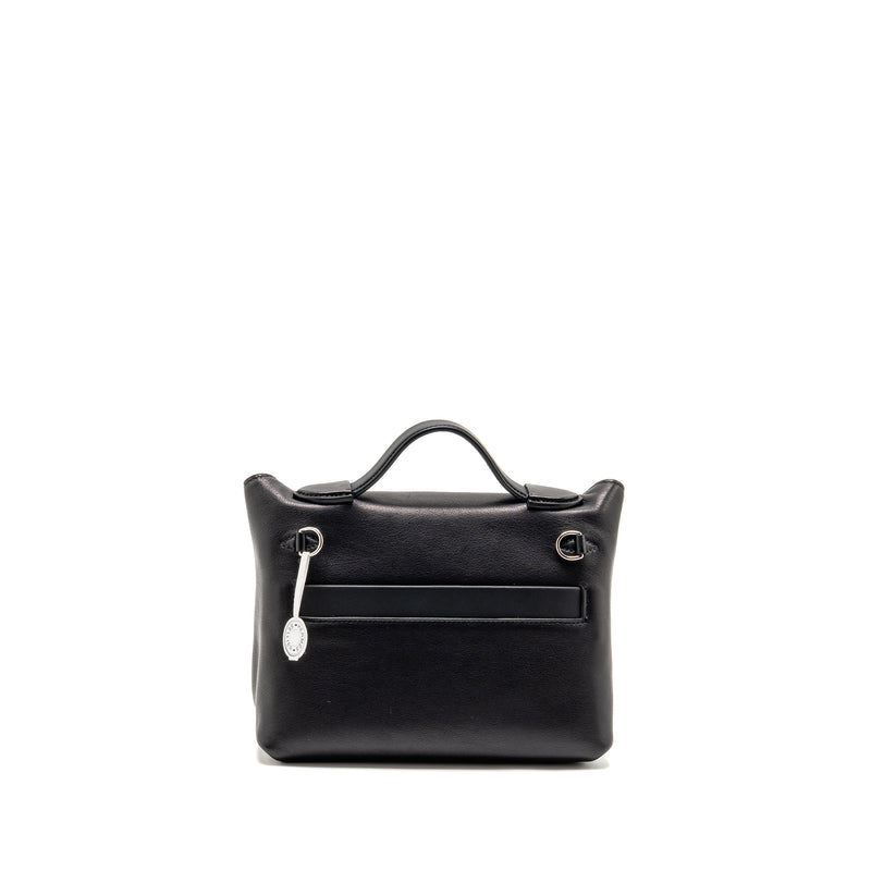 Hermes Mini 24/24 2424-21 Bag Volupto/ Swift Black SHW Stamp K