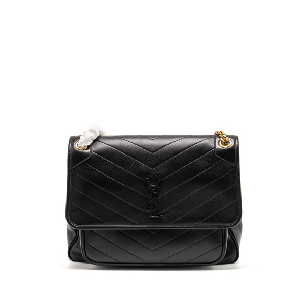 Saint Laurent Large Niki Bag Lambskin Black GHW