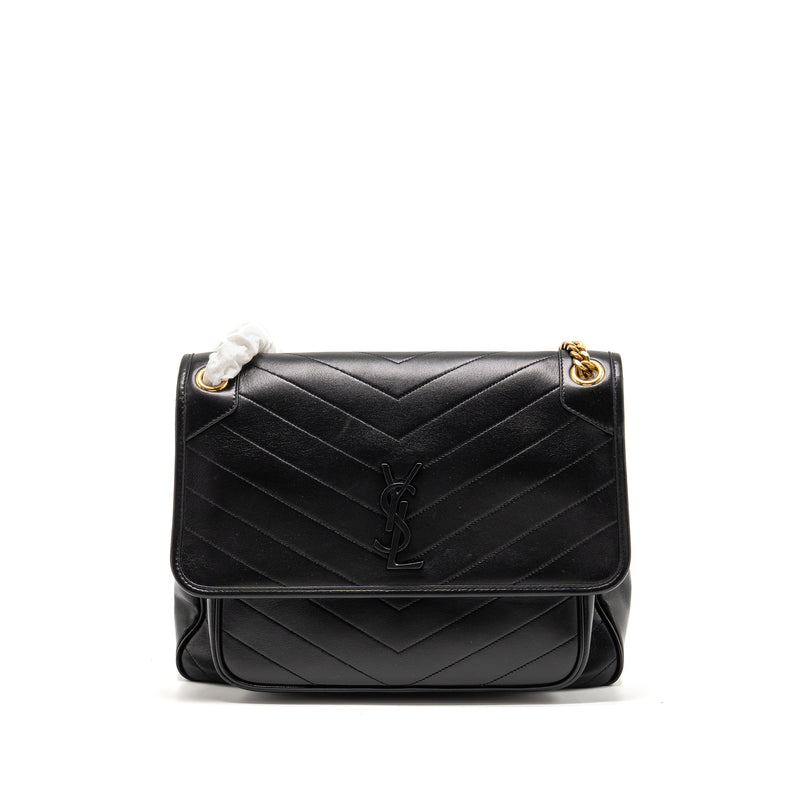 Saint Laurent Large Niki Bag Lambskin Black GHW