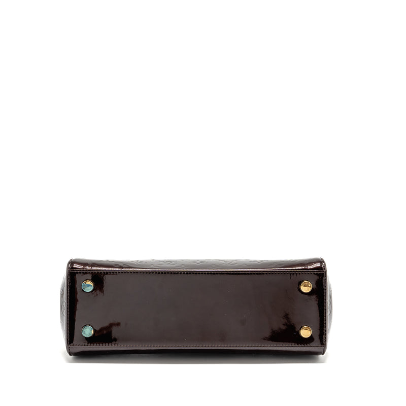 Louis Vuitton Vernis Brea MM Bag Monogram Patent Amarante GHW