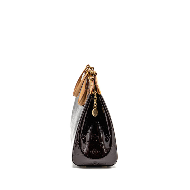 Louis Vuitton Vernis Brea MM Bag Monogram Patent Amarante GHW