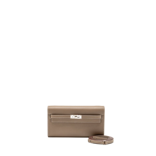 Hermes Kelly To GO Epsom Etoupe SHW Stamp B