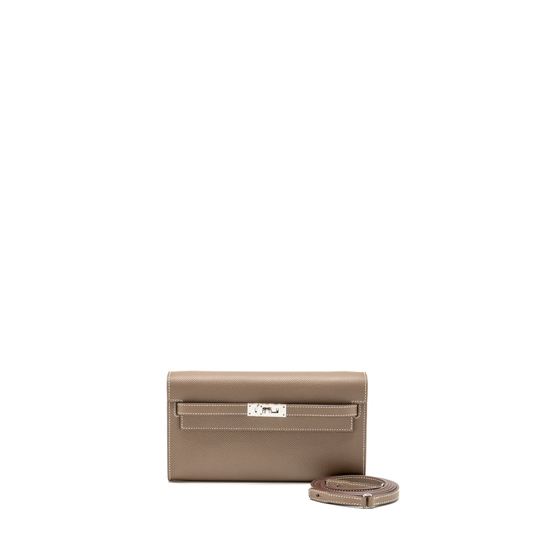 Hermes Kelly To GO Epsom Etoupe SHW Stamp B