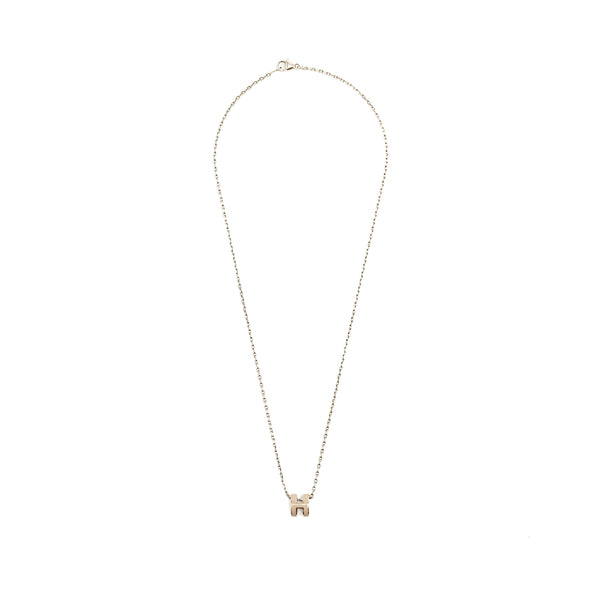 Hermes Mini Pop H Pendant Marron Glace SHW