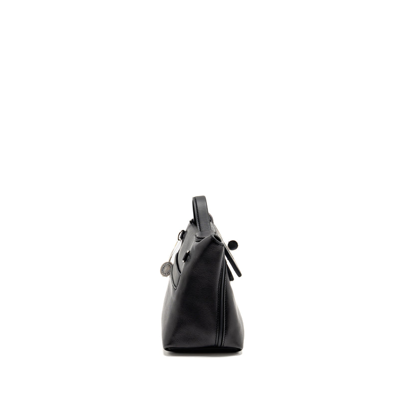 Hermes Mini 24/24 2424-21 Bag Volupto/ Swift Black SHW Stamp K