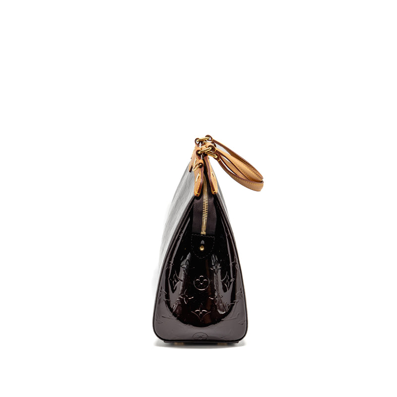Louis Vuitton Vernis Brea MM Bag Monogram Patent Amarante GHW