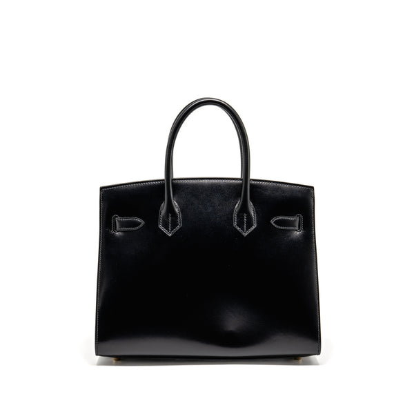 Hermes Birkin 30 Box Black GHW Stamp B