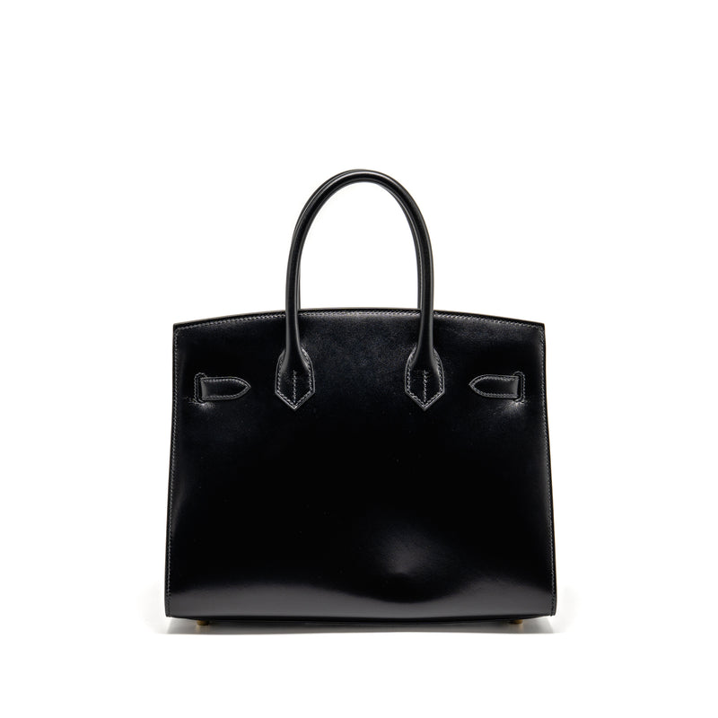Hermes Birkin 30 Box Black GHW Stamp B