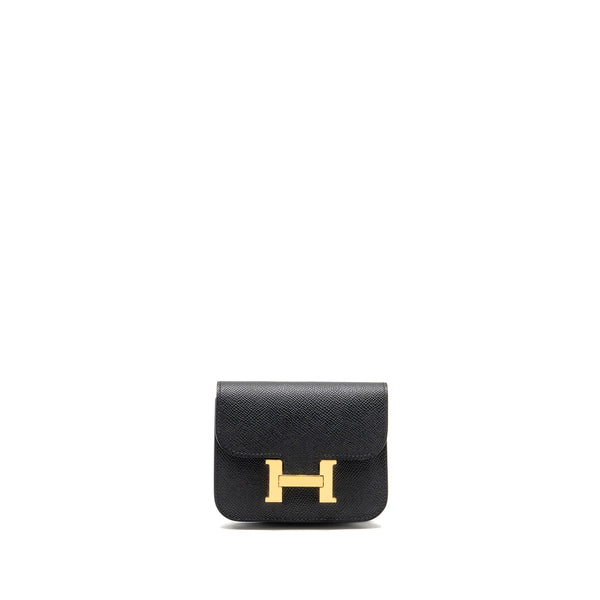 Hermes Constance Slim Epsom Black GHW Stamp B