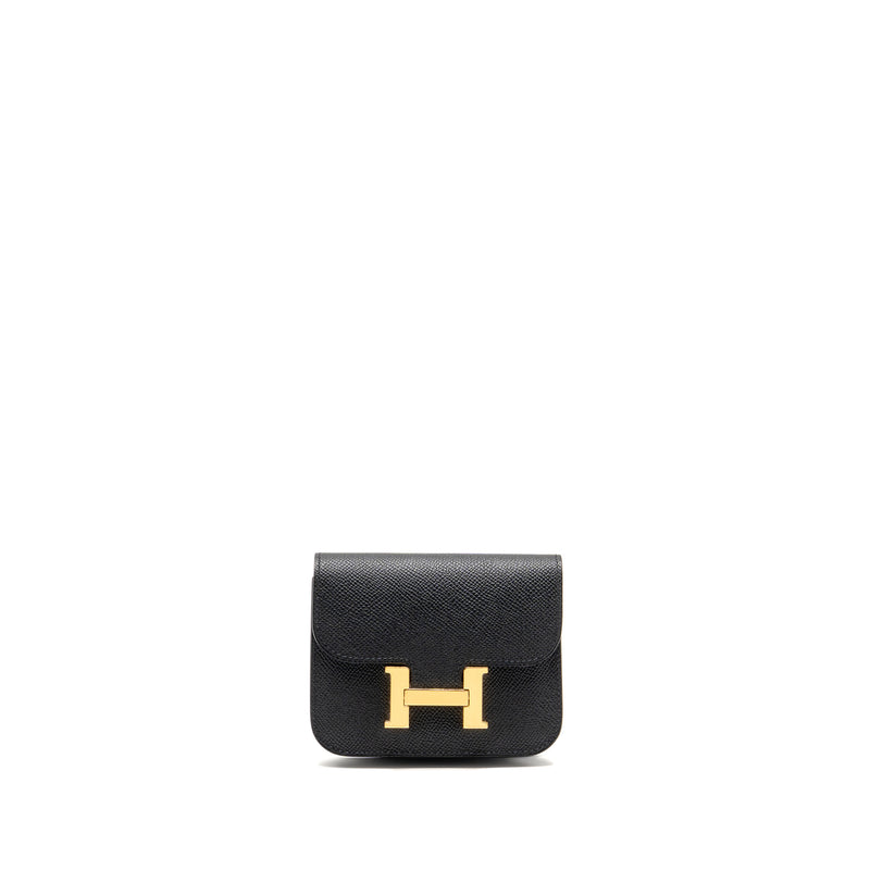 Hermes Constance Slim Epsom Black GHW Stamp B