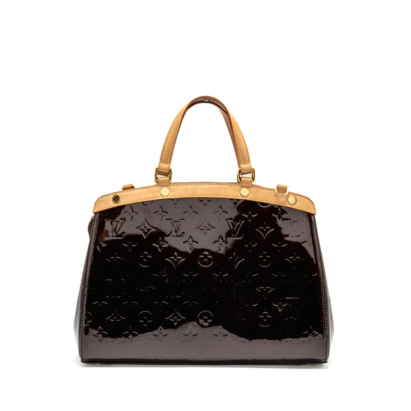 Louis Vuitton Vernis Brea MM Bag Monogram Patent Amarante GHW