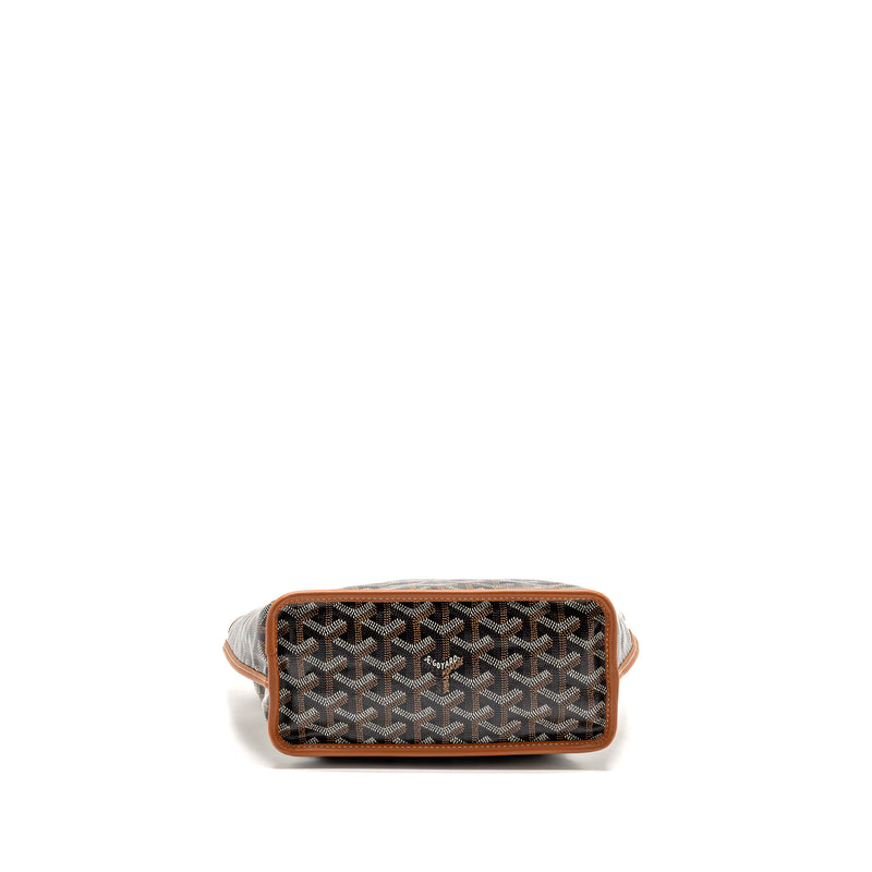 Goyard Mini Anjou Tote Bag Goyardine Canvas/Calfskin Tan SHW