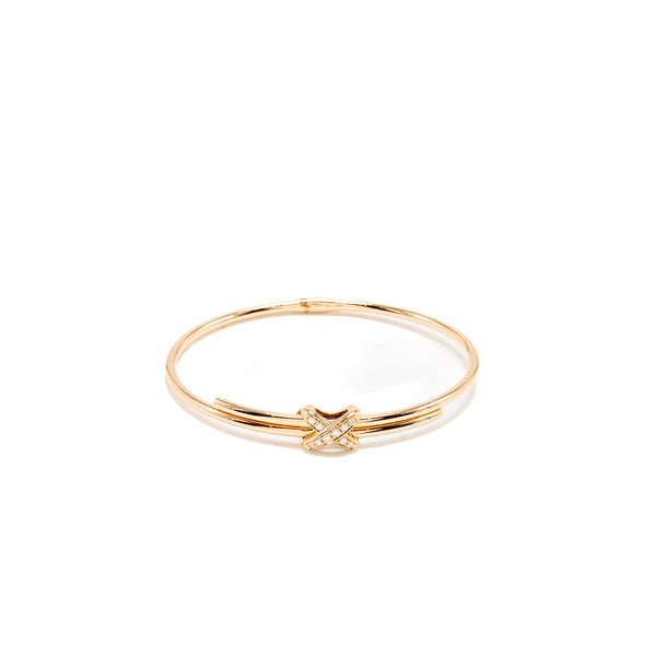 Chaumet Size 150 Jeux De Liens Bracelet Rose Gold/Diamonds