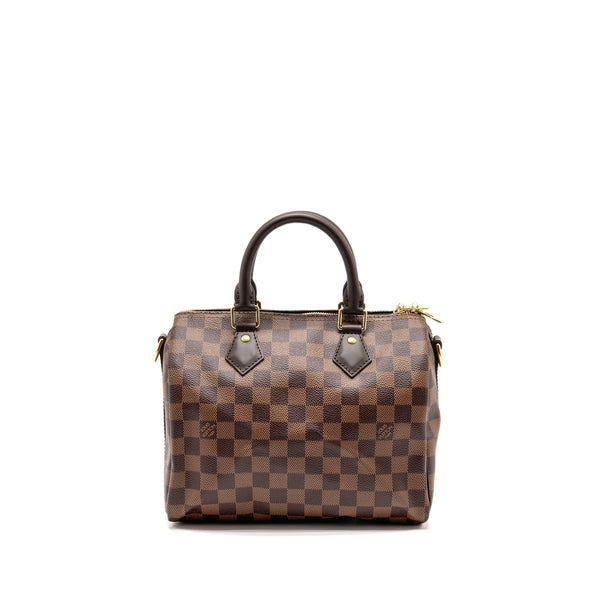 Louis Vuitton Speedy Bandouliere 25 Damier Ebene Canvas GHW