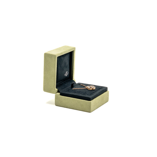 Van Cleef & Arpels 2023 Holiday Limited Pendant Silver Obsidian/Rose Gold/Diamond
