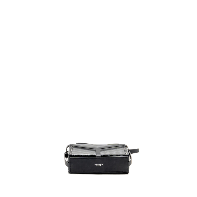 Goyard Minaudiere Trunk Bag Goyardine Canvas Black SHW