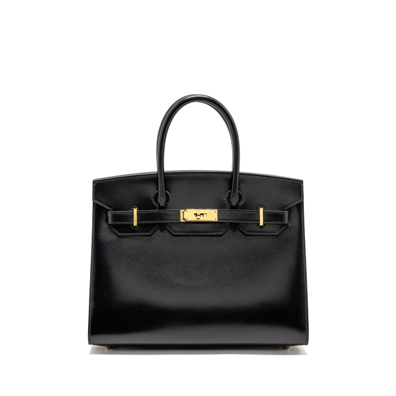 Hermes Birkin 30 Box Black GHW Stamp B