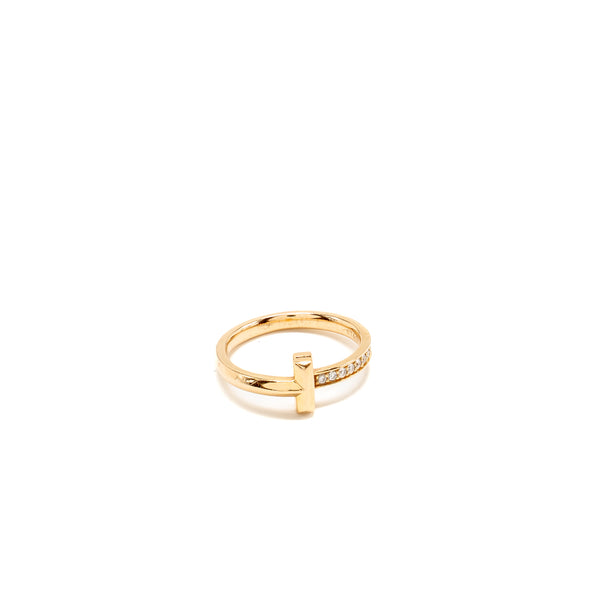 Tiffany size～US6 T1 Ring Rose Gold Diamonds