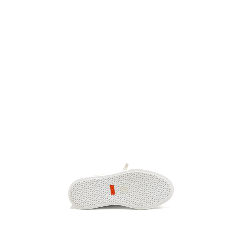 Hermes Size 36 Keep Sneaker H Canvas/Calfskin Prunoir/Blanc
