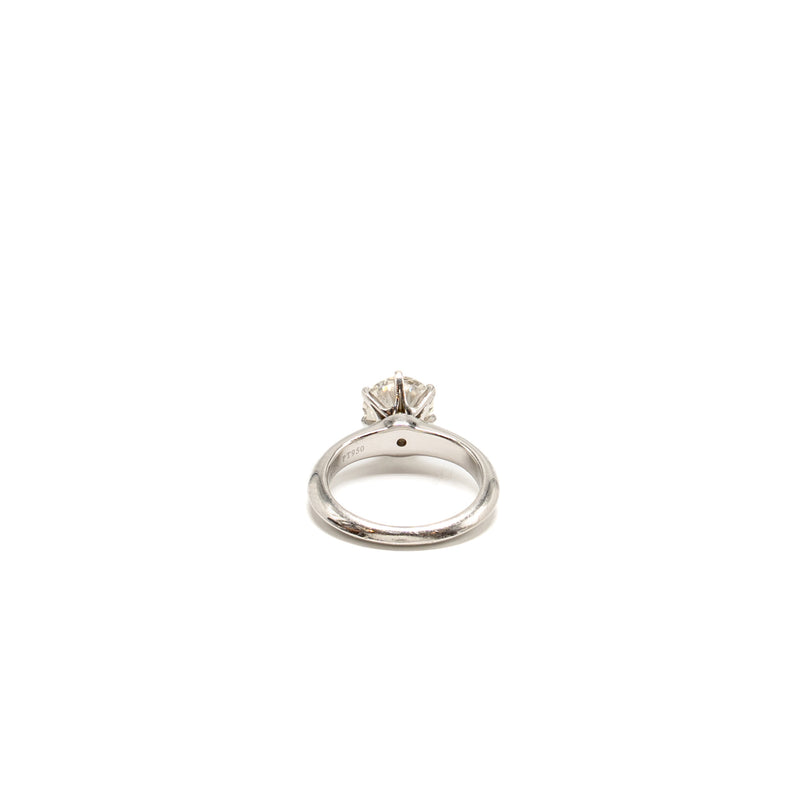 Tiffany Size~US4 Round Diamond Ring 1.45ct I Colour VS1