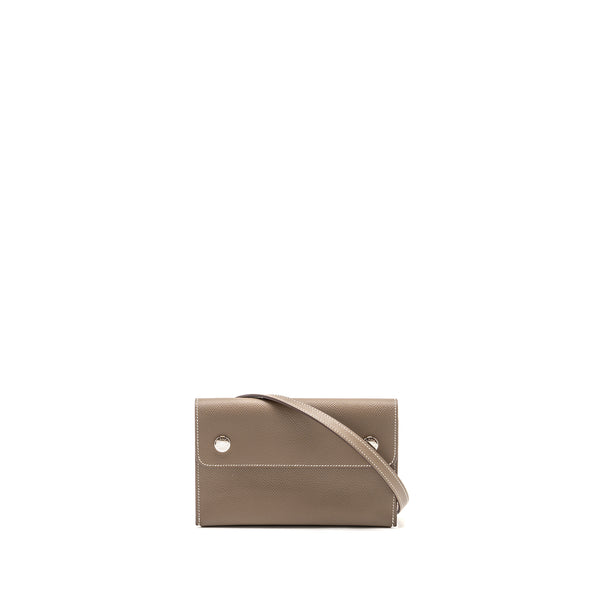 Hermes Hermesnap Epsom Etoupe SHW Stamp W