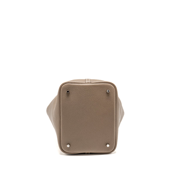 Hermes Picotin 22 Lock Bag Clemence Etoupe SHW Stamp D