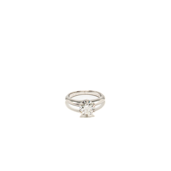 Tiffany Size~US4 Round Diamond Ring 1.45ct I Colour VS1