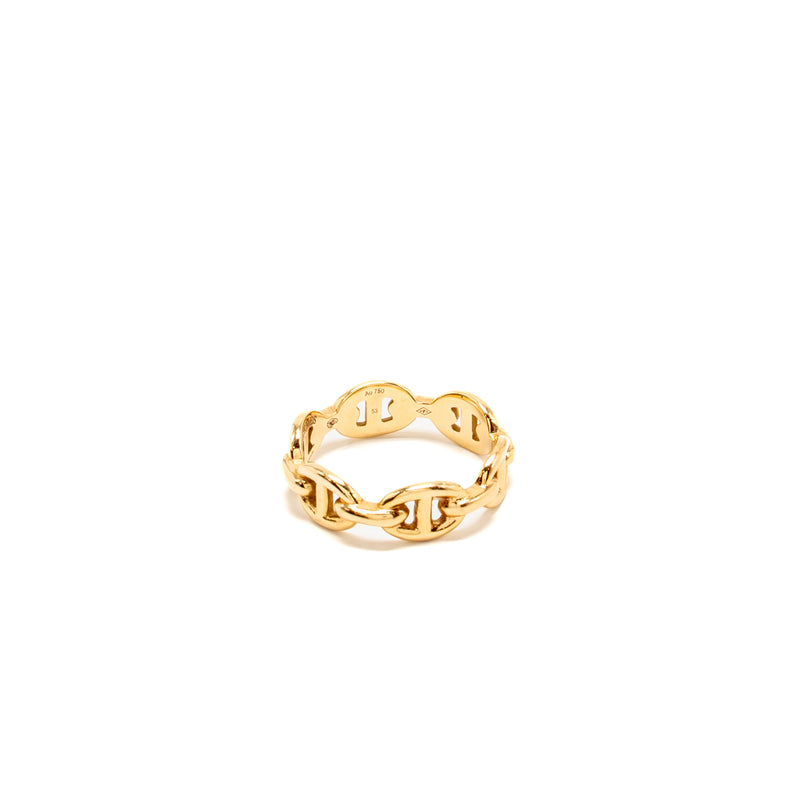 Hermes Size 53 Chaine D’ancre Enchainee Ring, Small Model, Rose Gold
