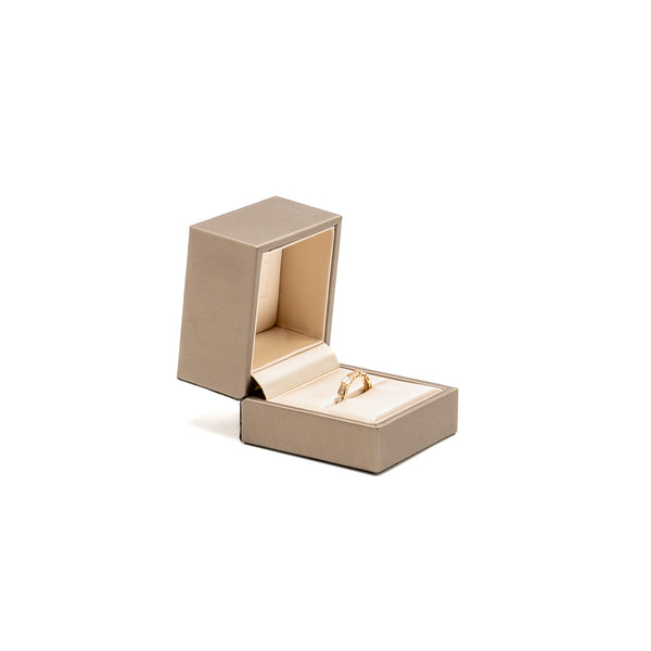 Bvlgari Size 55 Serpenti Viper Ring Mother of Pearl, Rose Gold with Diamonds