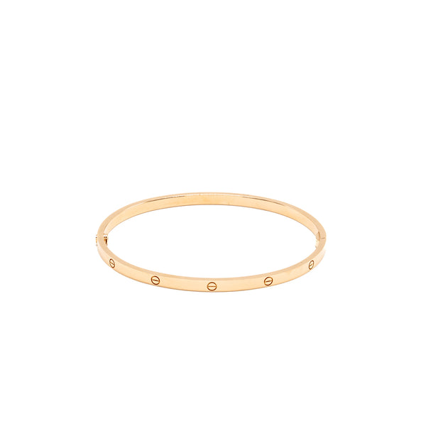 Catier Size 20 Love Bracelet, Small Model Rose Gold