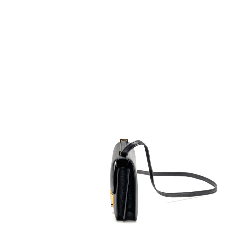 Hermes Mini Constance Epsom Black GHW Stamp B