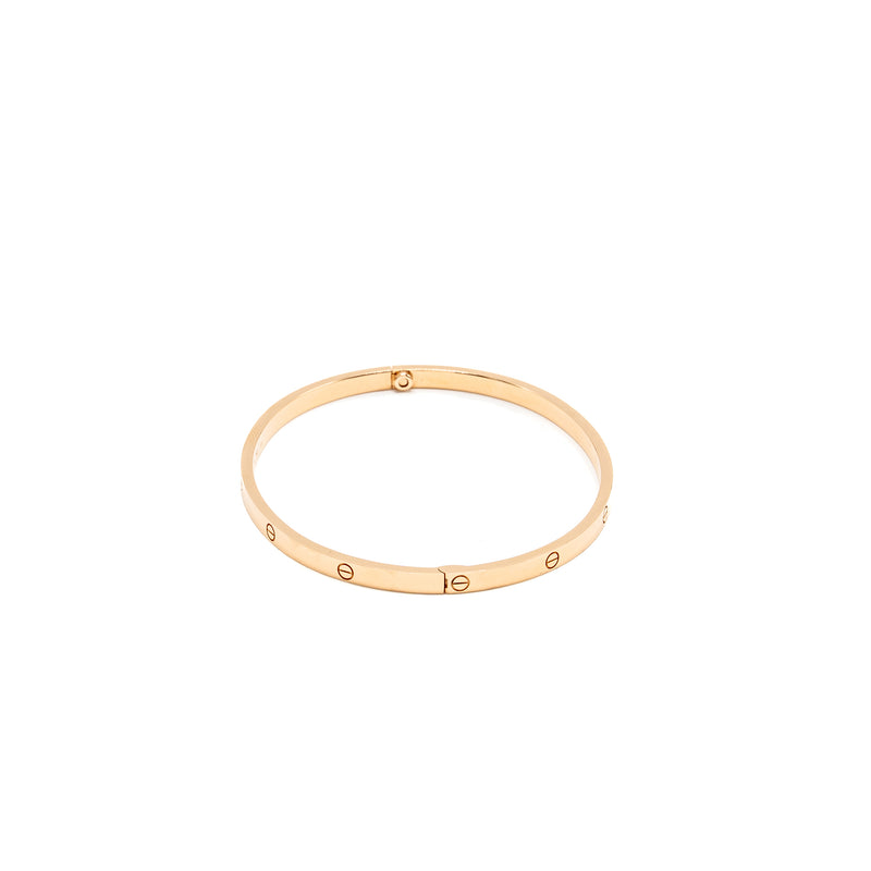 Catier Size 20 Love Bracelet, Small Model Rose Gold