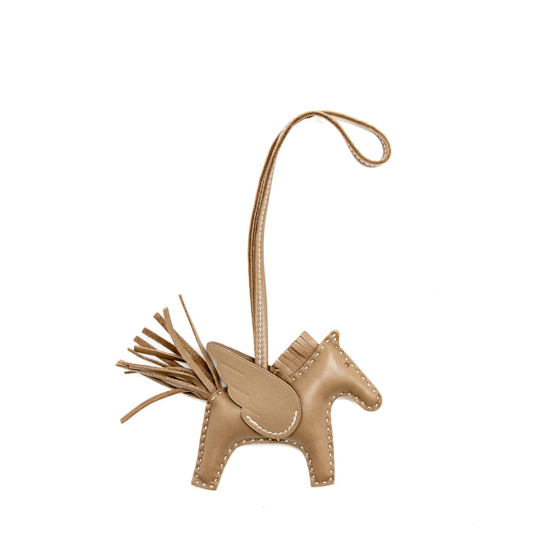 Hermes Rodeo Pegase PM bag charm etoupe stamp B