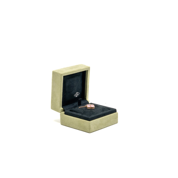 Van Cleef & Arpels 2021 Holiday Pendant Rhodonite Rose Gold with Diamond