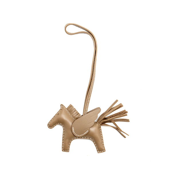 Hermes Rodeo Pegase PM bag charm etoupe stamp B