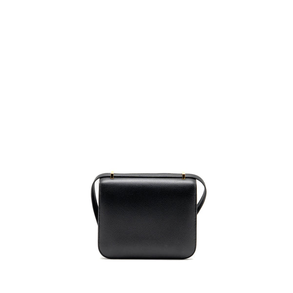 Hermes Mini Constance Epsom Black GHW Stamp B