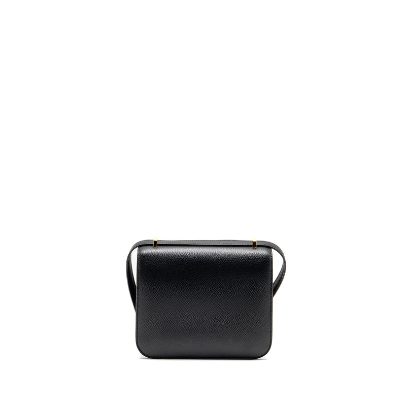Hermes Mini Constance Epsom Black GHW Stamp B