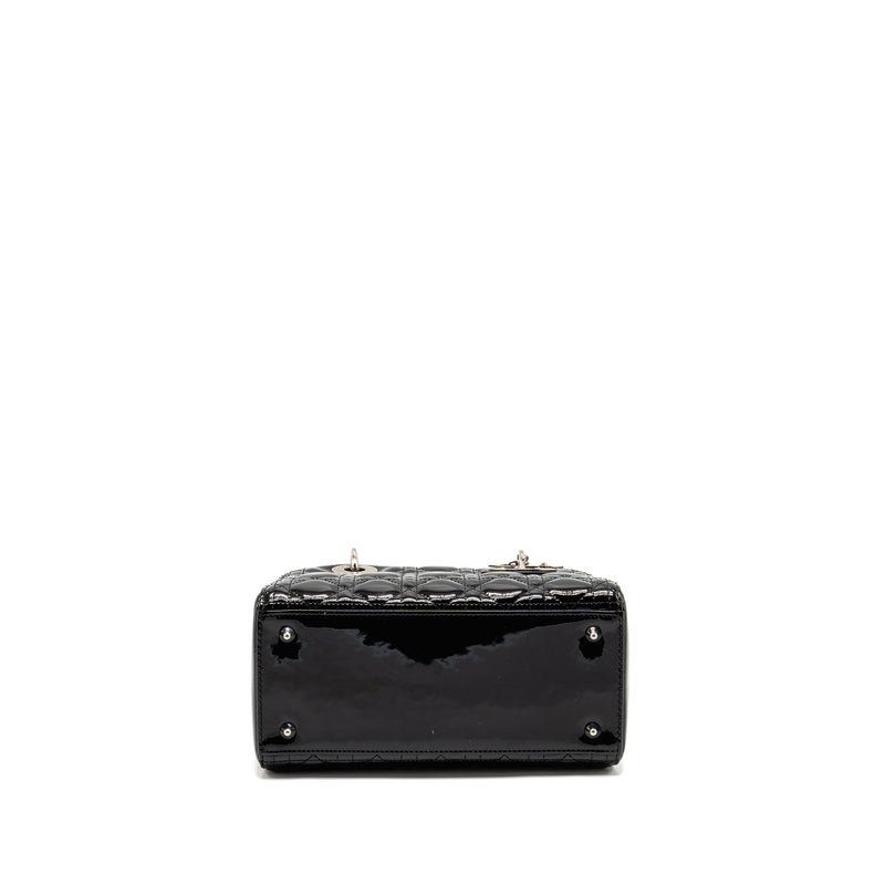 DIOR Medium Lady Dior Patent Leather Black SHW