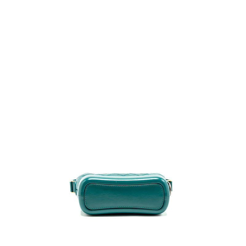 Chanel Small Gabrielle Hobo Bag Aged Calfskin Green Multicoloured hareware