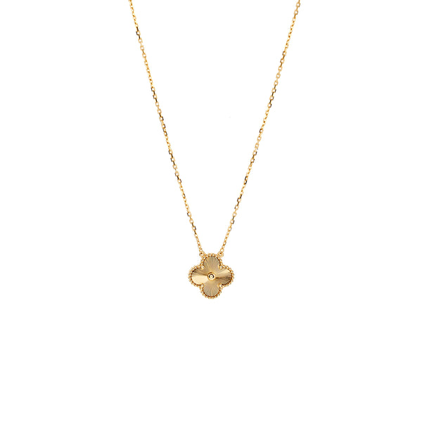 Van Cleef & Arpels Vintage Alhambra Pendant Yellow Gold